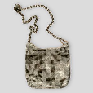 Zara Mesh Chain Metallic Knotted Chain Strap Bag